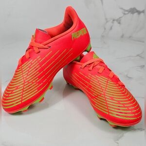 ADIDAS Predator Edge.3 FG Solar Red Green Soccer Football Cleats Sz 13 KIDS‎
